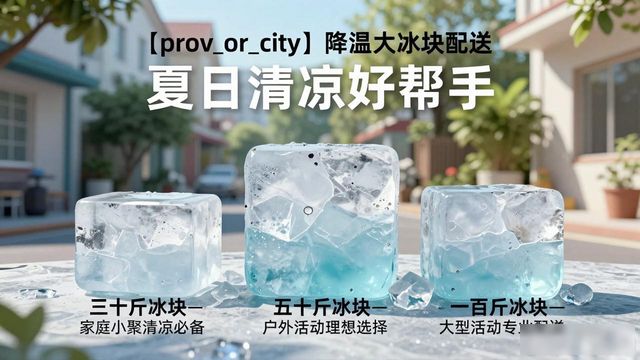 镇江降温大冰块配送_海鲜排档降温解决方案_高温天气大冰块配送